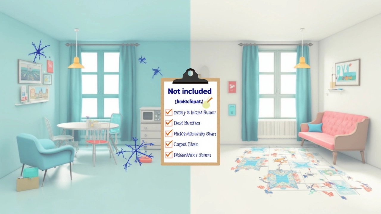 Stains, Damage, and Permanent Fixtures
