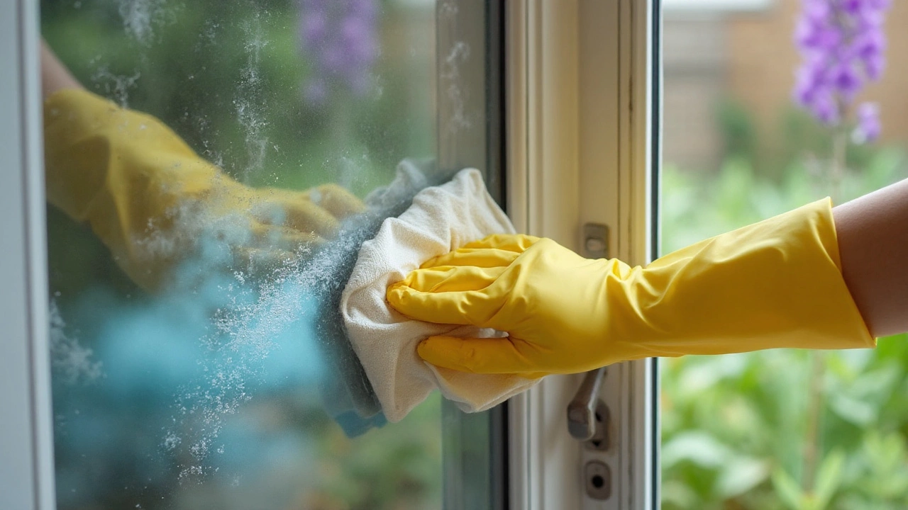 Edge cases: hard water, greasy glass, exterior grime, skylights and films