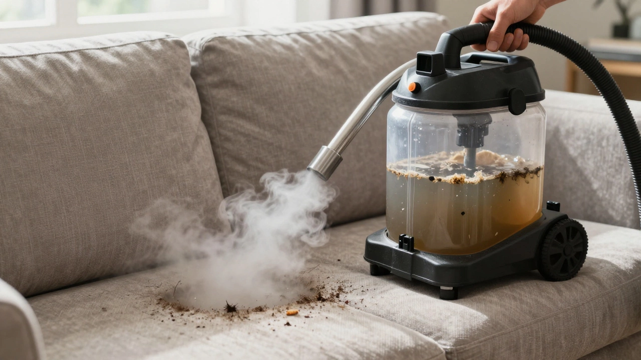 Where Does the Dirt Go When You Steam Clean a Couch?