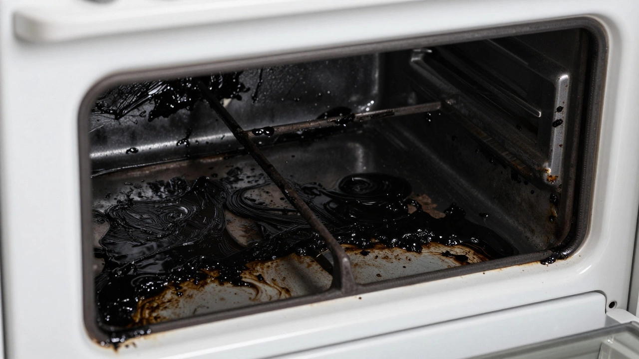 How to Remove Burnt-On Grease and Carbon from the Bottom of Your Oven