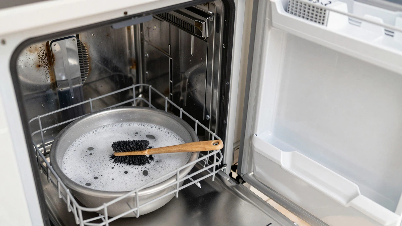 Sparkling clean oven interior and appliances