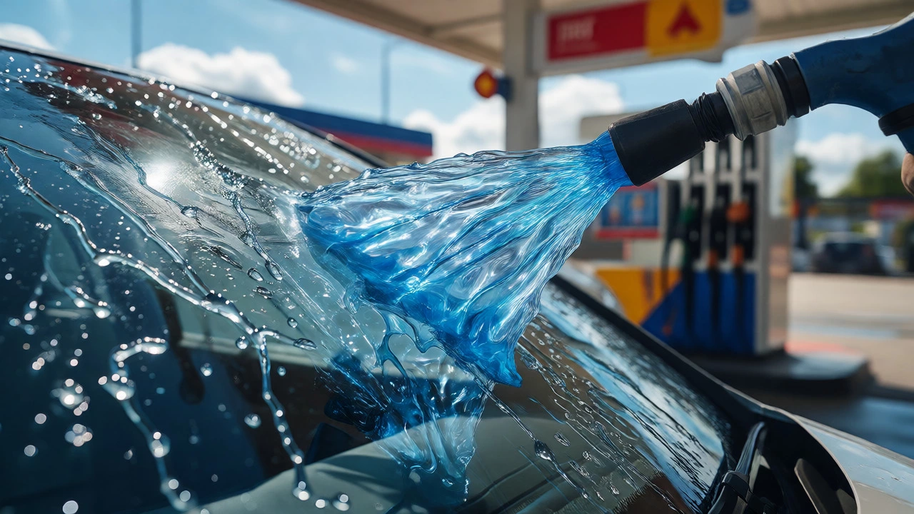 What Gas Stations Actually Use in Their Window Cleaner